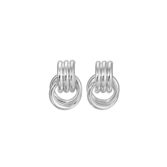 Heaven Mayhem - Mini Knot Earring, Silver