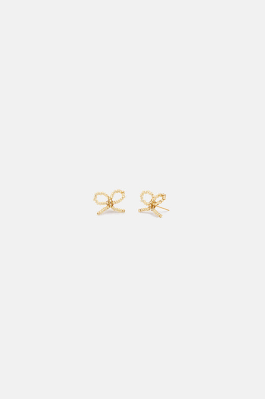 Labro - Bow Piccolo Earring, Gold
