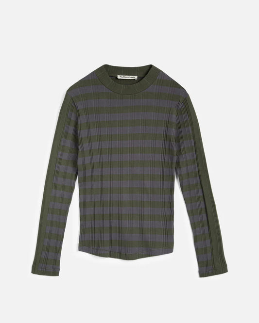YMC - High Rains Top, Multi/Black and Grey