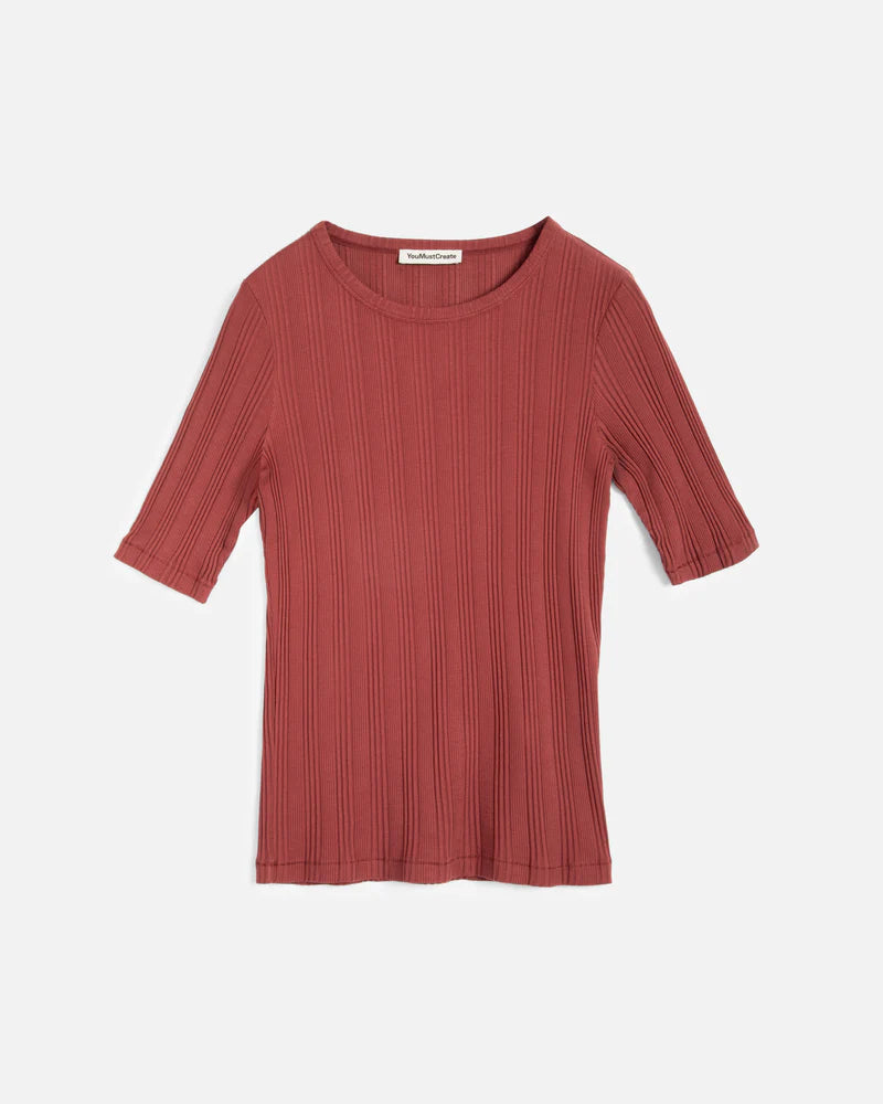 YMC - Charlotte Top, Burgundy