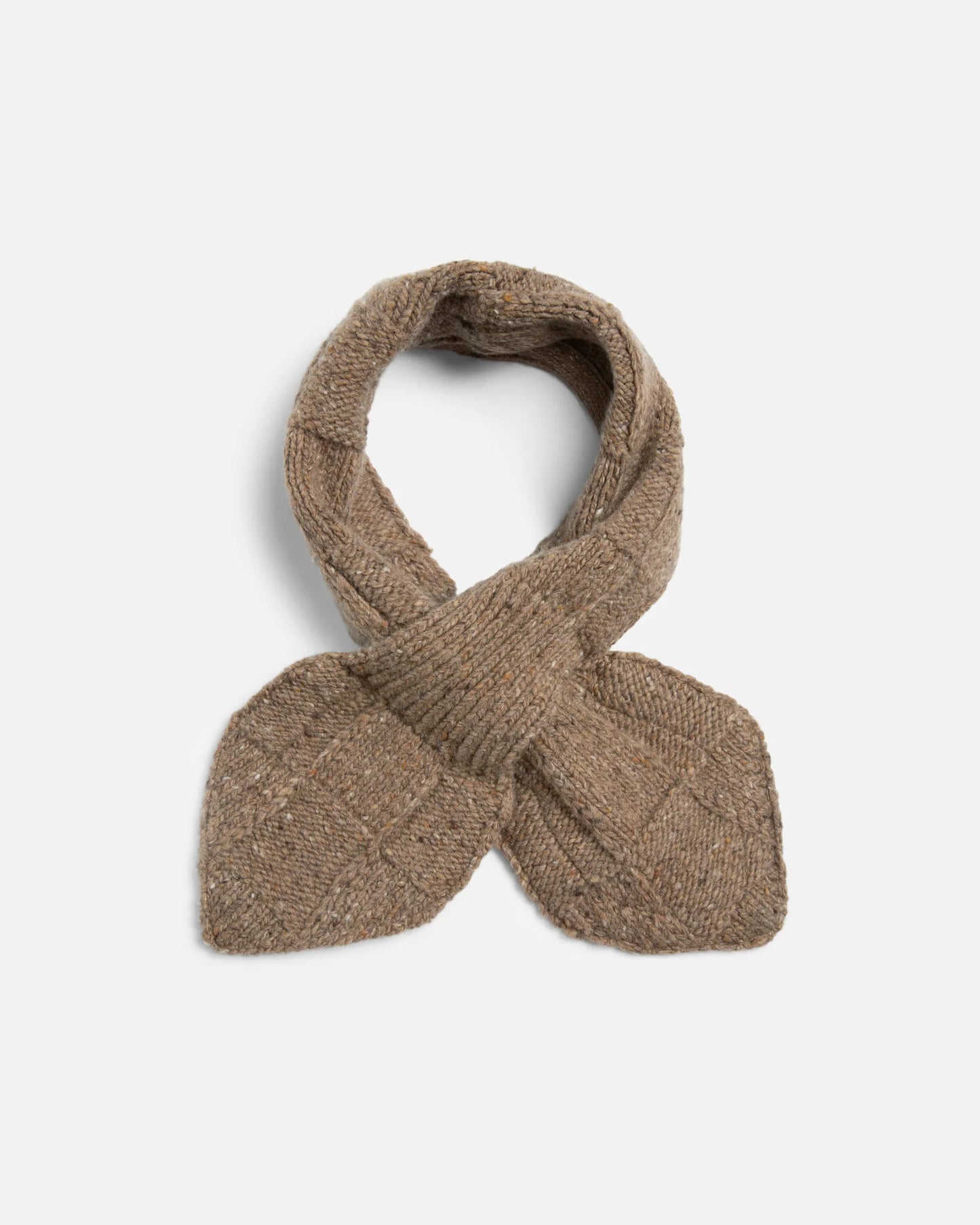 YMC - Slot Scarf, Taupe Knit