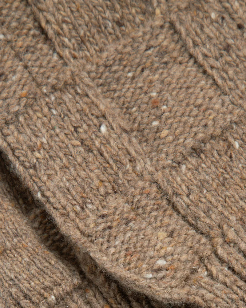 YMC - Slot Scarf, Taupe Knit