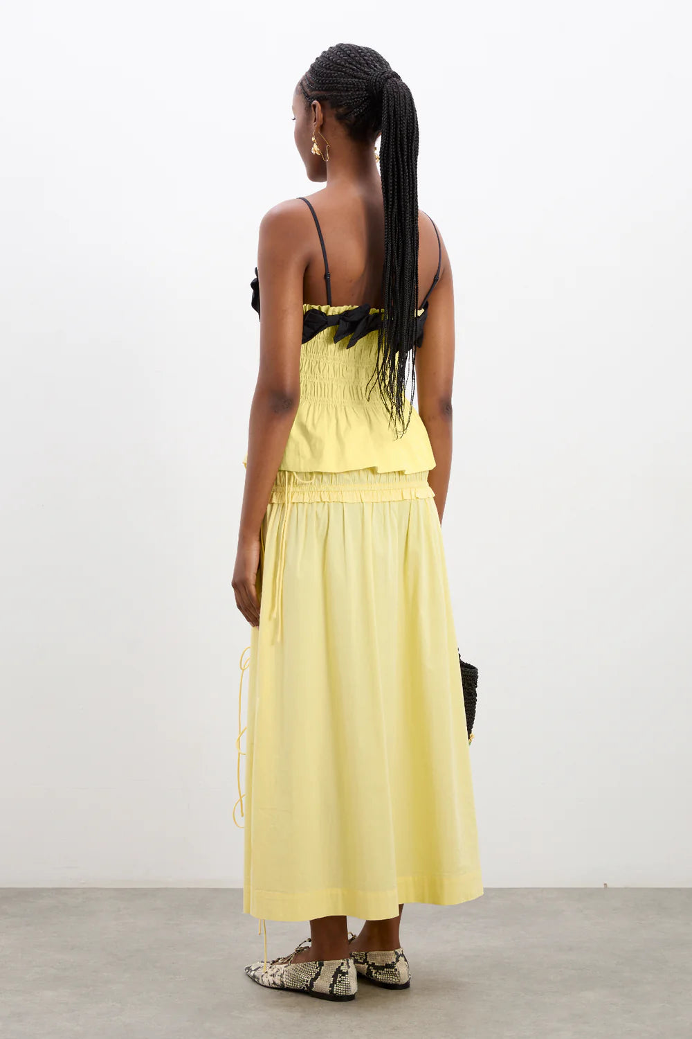 Damson Madder - Bea Cami - Butter / Black