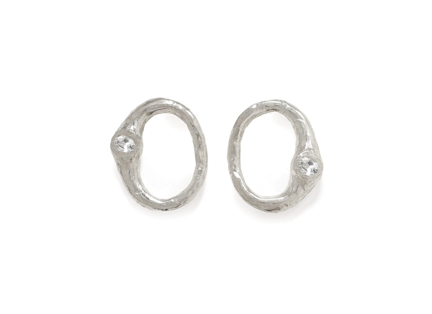 Tyger by the Tail - Theia Hoops, Silver