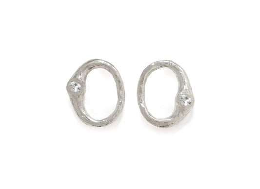 Tyger by the Tail - Theia Hoops, Silver