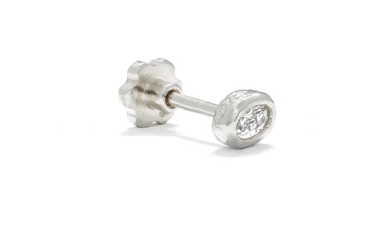 Tyger by the Tail - Astra Mini Stud, Silver