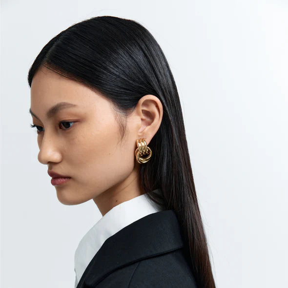 Heaven Mayhem - Mini Knot Earring, Gold