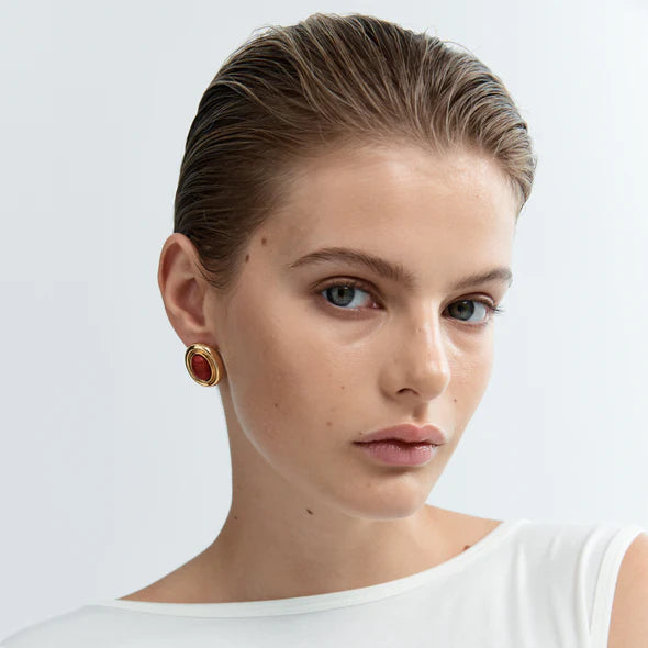 Heaven Mayhem - Prize Earrings, Burgundy