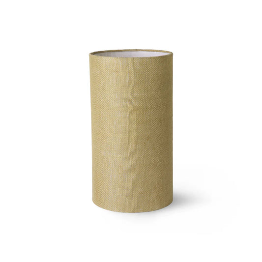 HK Living Jute cylinder lamp shade, jade green