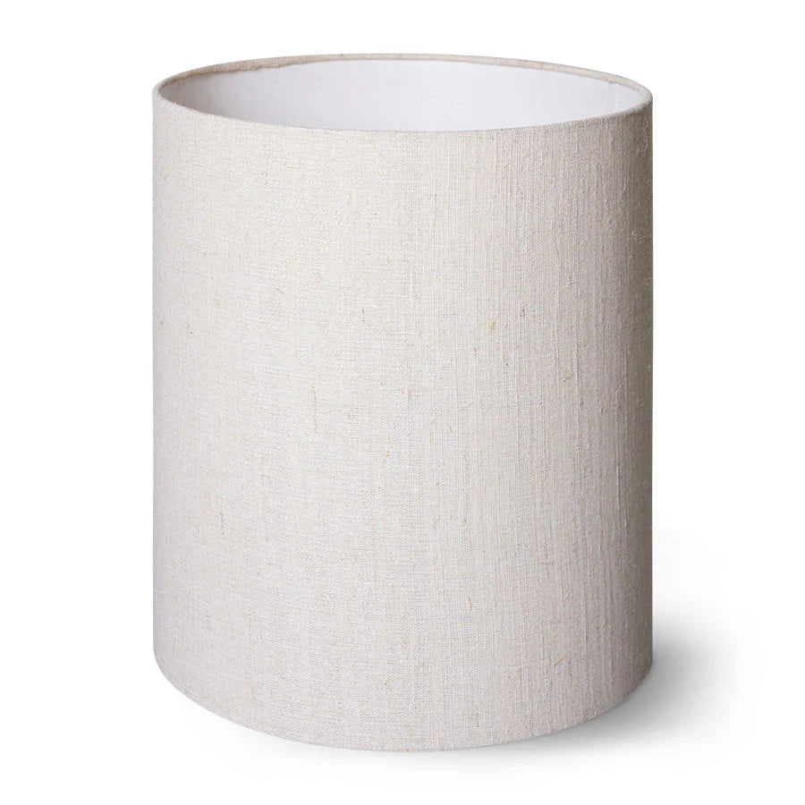 HK Living Cylinder Lamp Shade Natural Linen 30x30cm