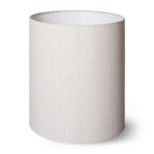 HK Living Cylinder Lamp Shade Natural Linen 30x30cm