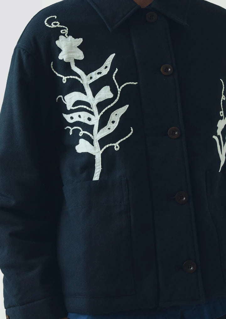 TOAST - Applique Pea Shoot Jacket