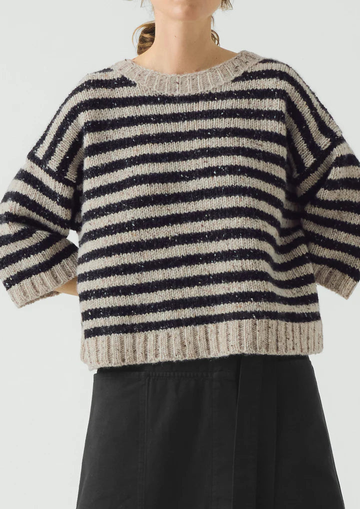TOAST - Donegal Stripe Short Sleeve Sweater