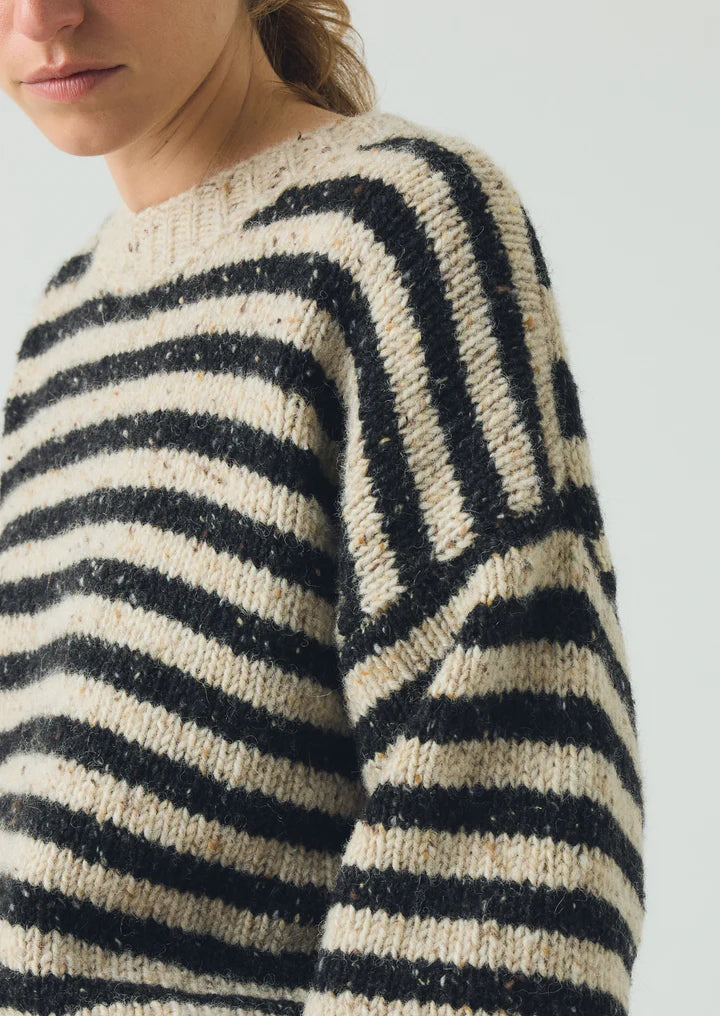 TOAST - Donegal Stripe Short Sleeve Sweater