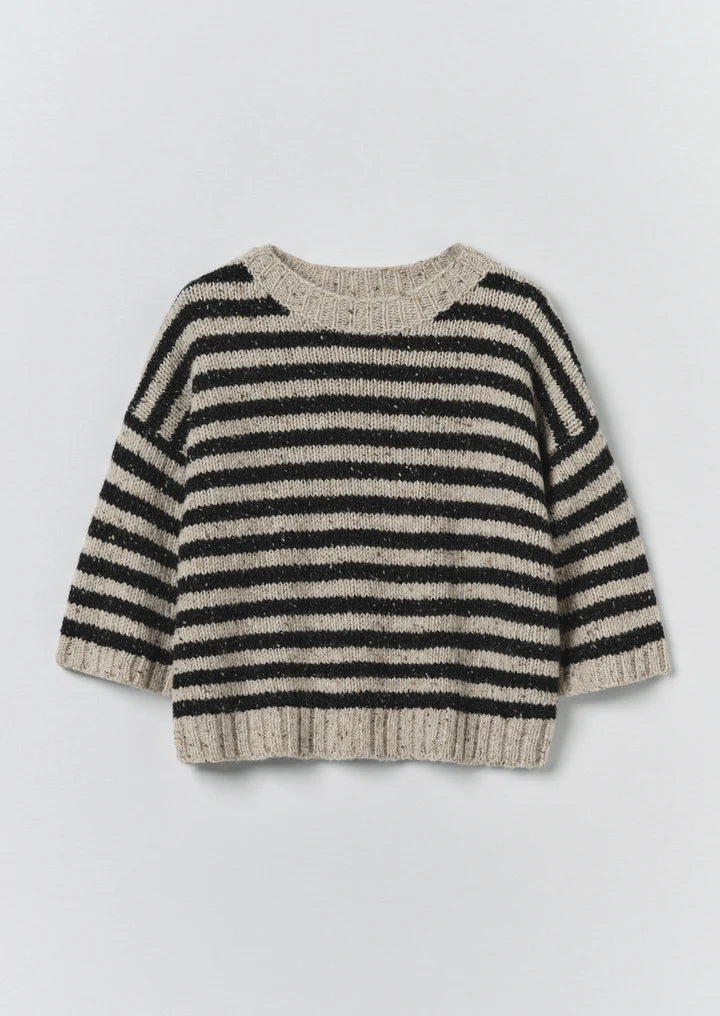 TOAST - Donegal Stripe Short Sleeve Sweater
