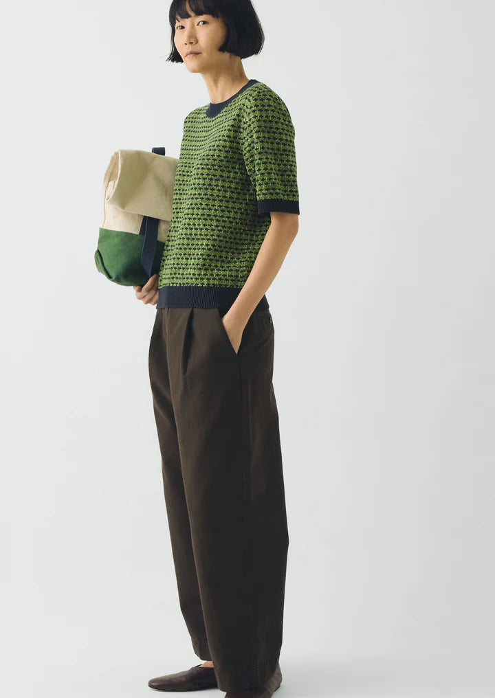 TOAST - Jacquard Knitted Cotton Top