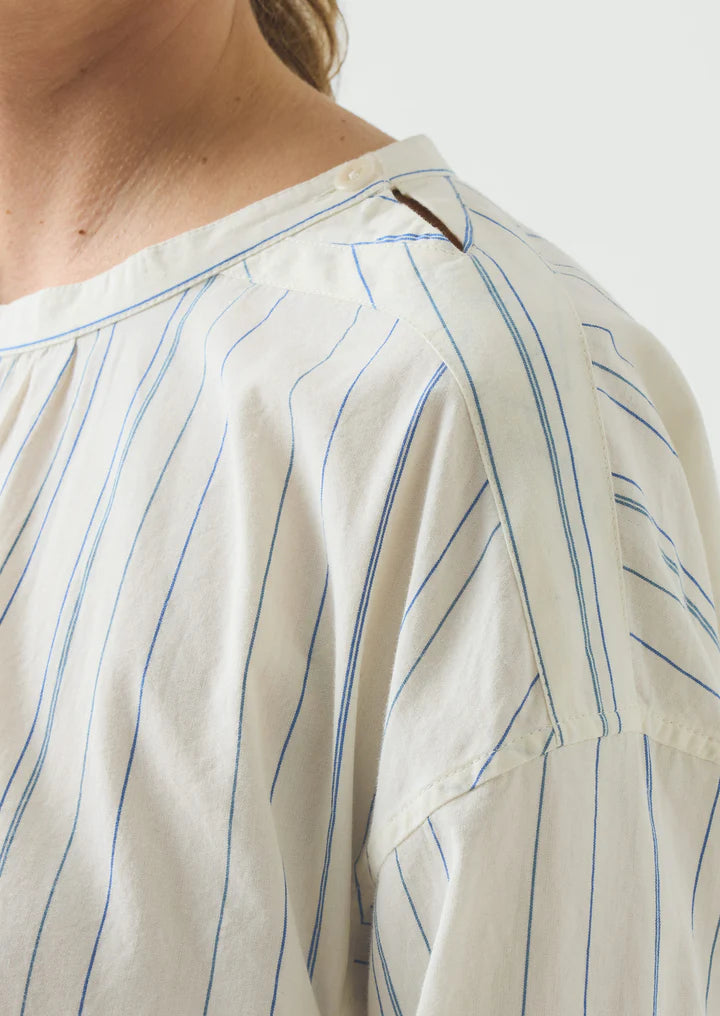 TOAST - Irregular Stripe Gathered Smock Top
