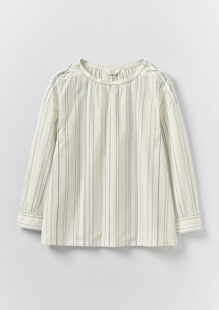 TOAST - Irregular Stripe Gathered Smock Top