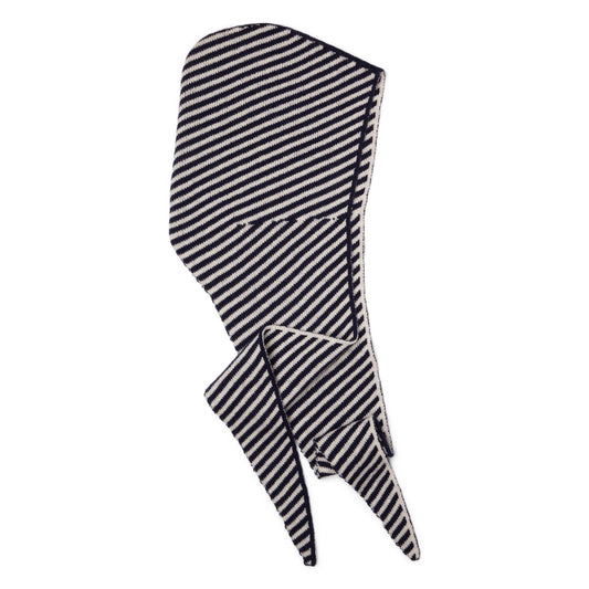 Somerville Scarves - Cashmere Stripe Hood