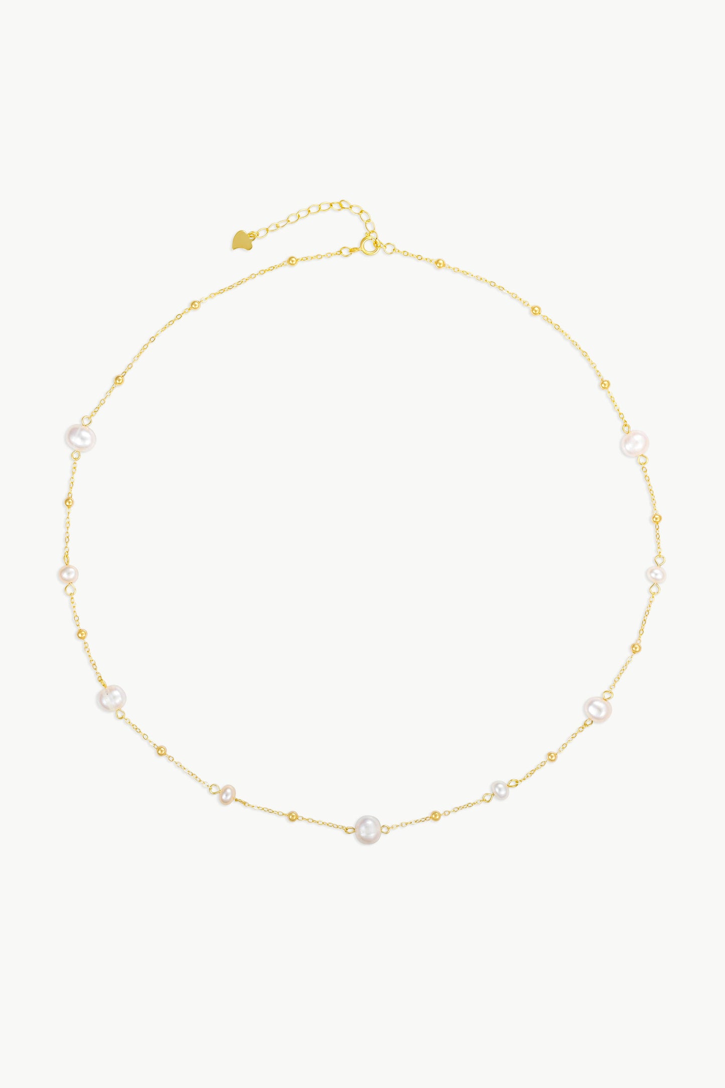 Arctic Fox & CO. - JOY - Beaded Pearl Chain Necklace Gold