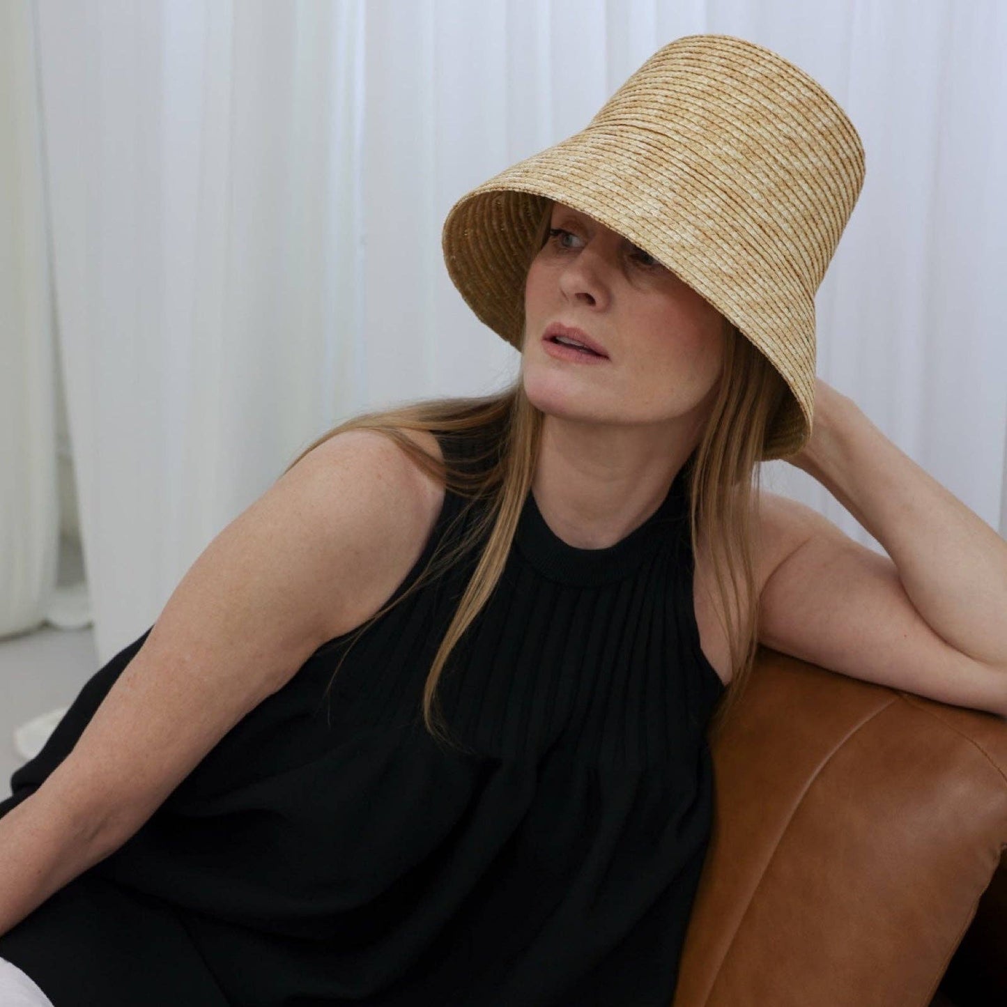 London Atelier - Raffia Lamp Bucket Hat