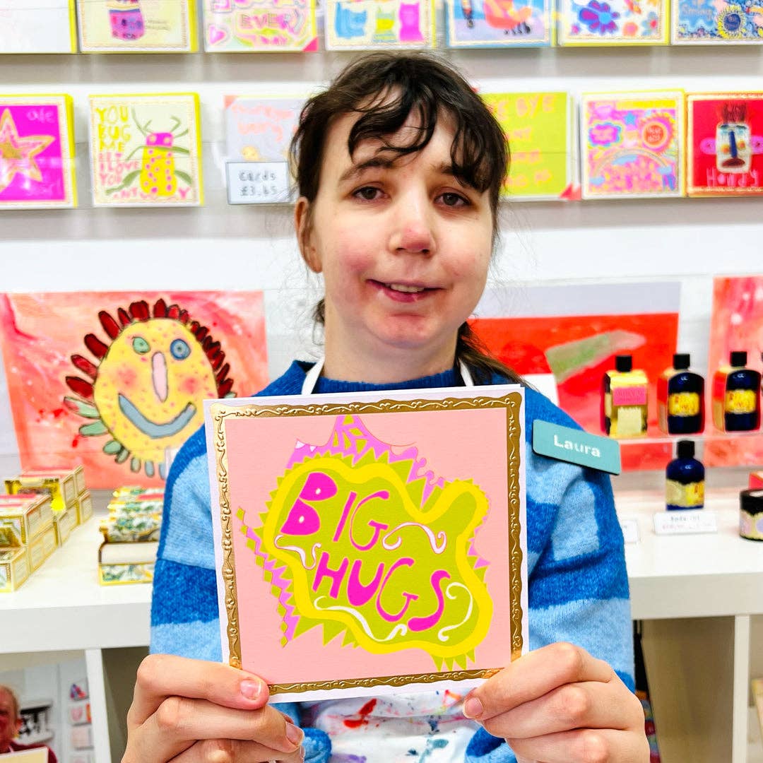 Arthouse Unlimited - Big Hugs, Greetings Card