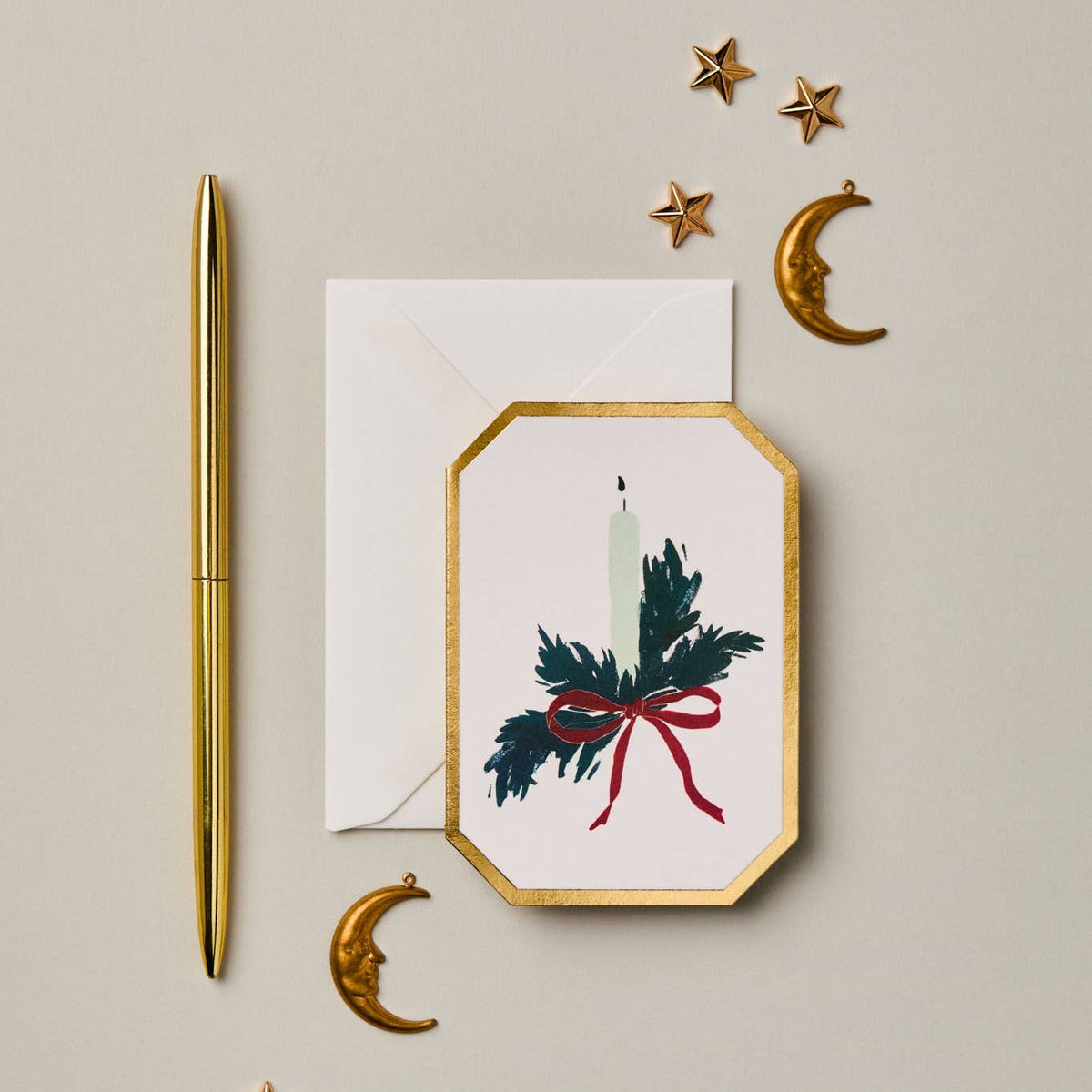 Katie Housley - Mini Holiday Card, Christmas Candle
