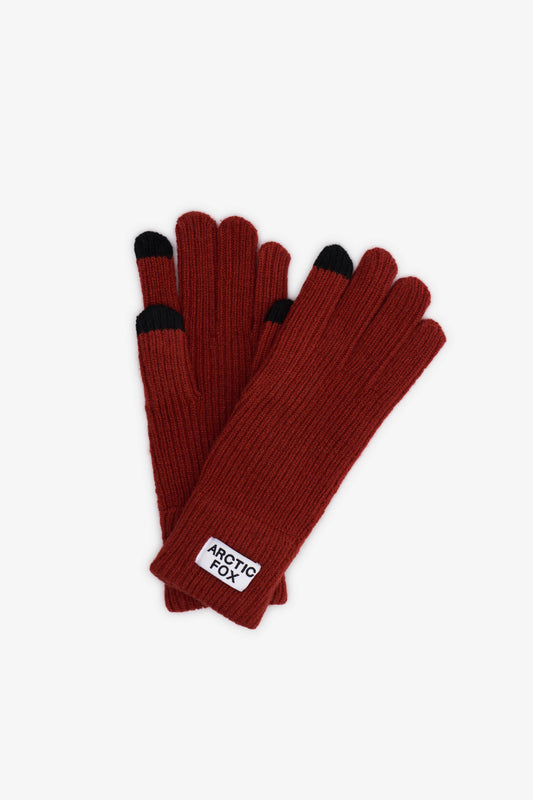 Arctic Fox & Co - Recycled Bottle Gloves - Deep Terracotta - AW25