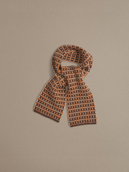 Rove Knitwear - Boro Scarf, Dark Brown