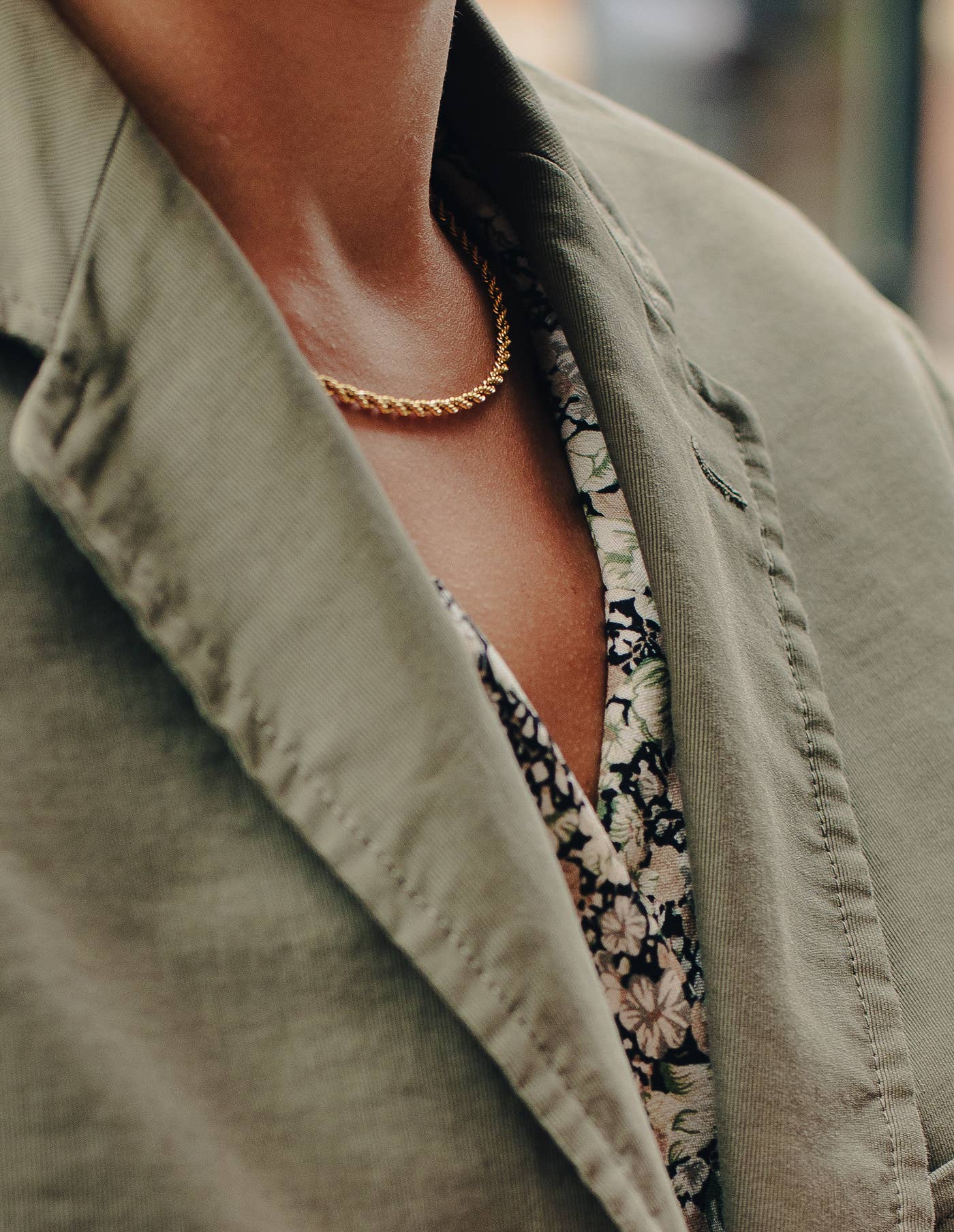 Nordic Muse - Gold Rope Twist Chain Necklace