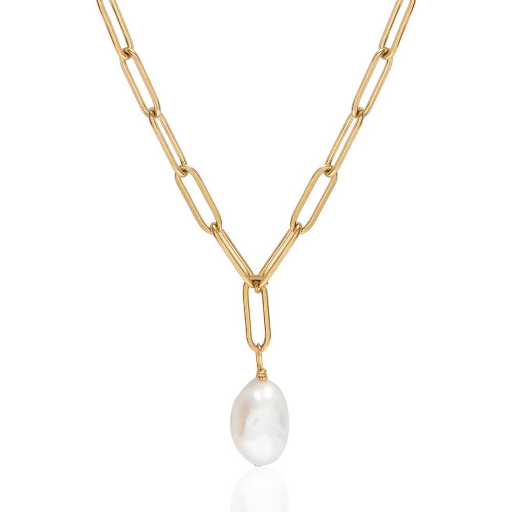 A Weathered Penny - Willow Pearl Chain