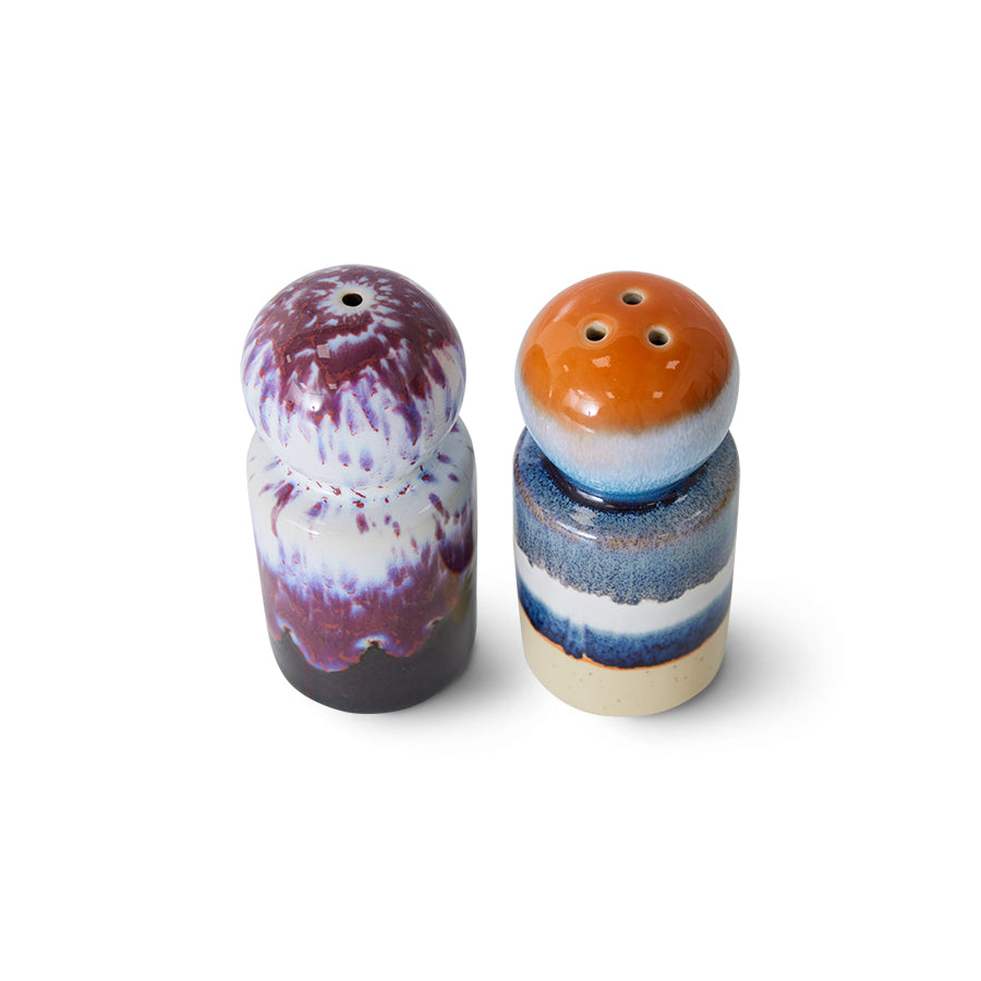 HKLIVING - 70s Ceramics: Pepper & Salt Jar, Stargaze