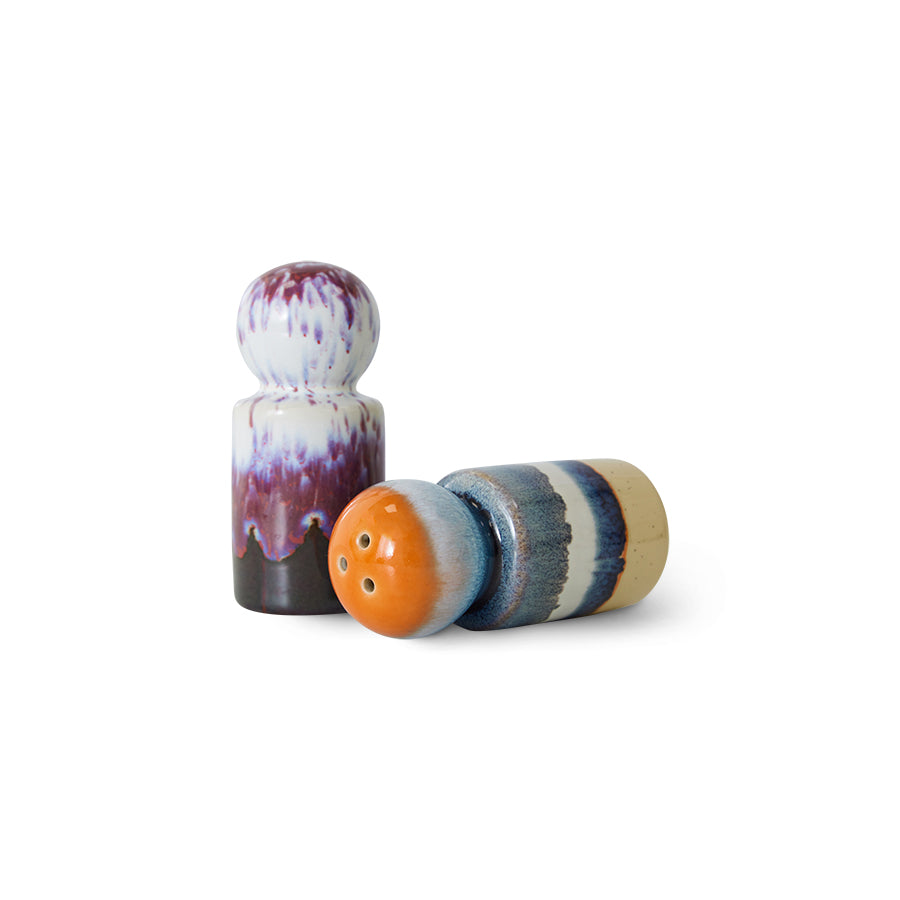 HKLIVING - 70s Ceramics: Pepper & Salt Jar, Stargaze