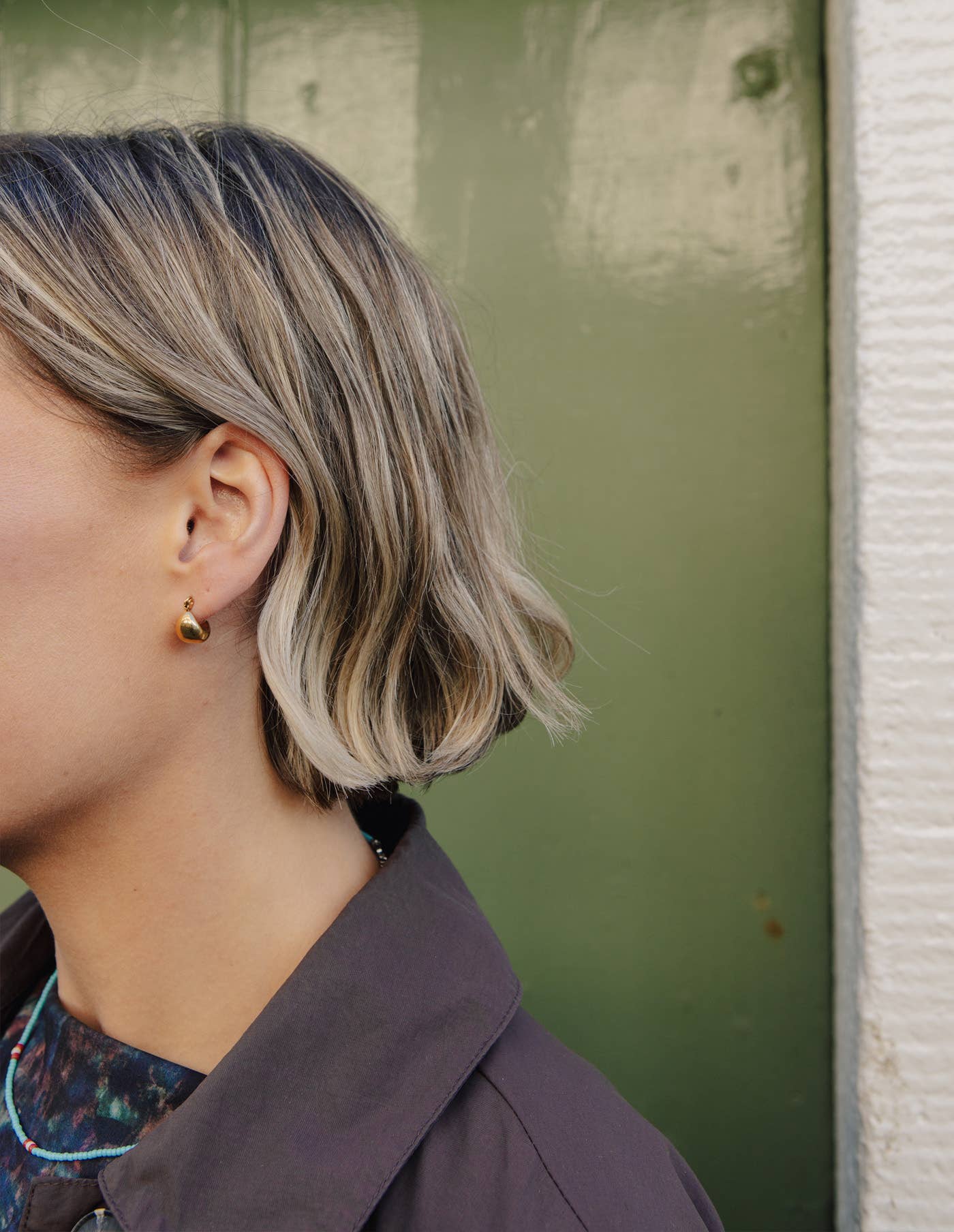 Nordic Muse - Gold Teardrop Hoop Earrings