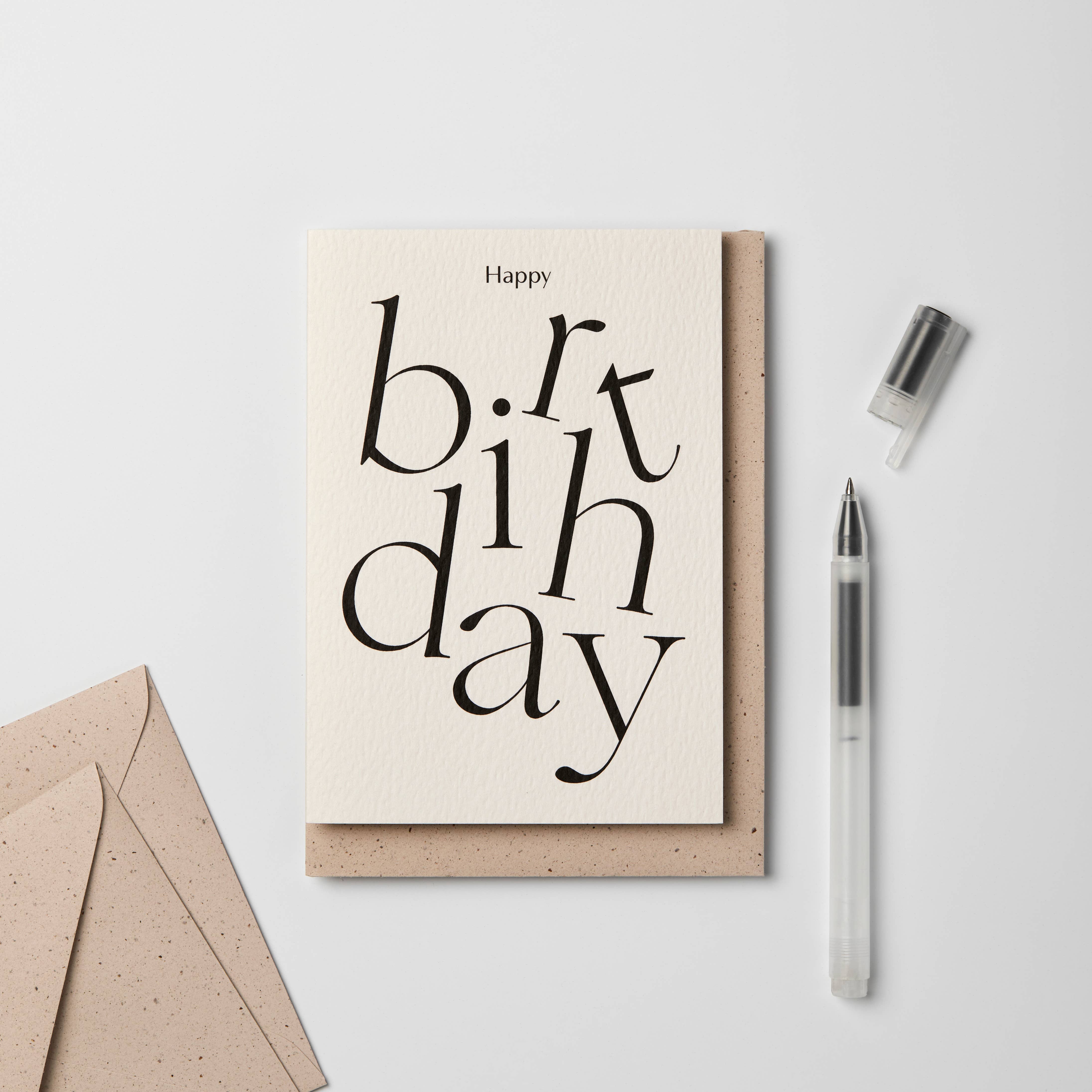 Kinshipped - Serif Type Happy Birthday Card - Spoiled Life