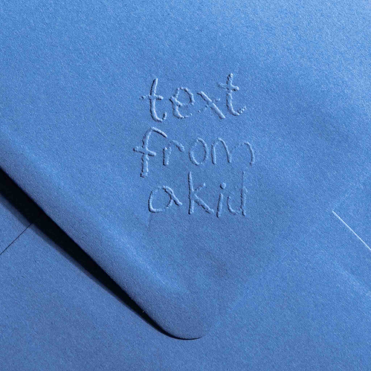 Text from a Friend, Hand Foiled Card - Sad Face