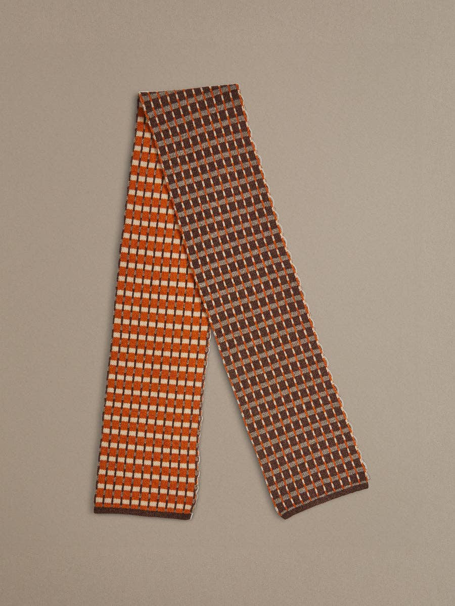 Rove Knitwear - Boro Scarf, Dark Brown