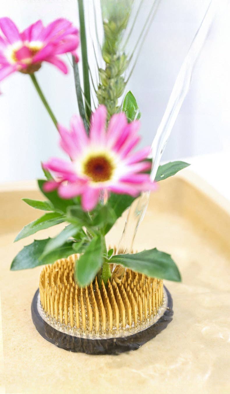 Gohobi -  Ikebana Kenzan Stainless Steel Flower Stand Flower Holder