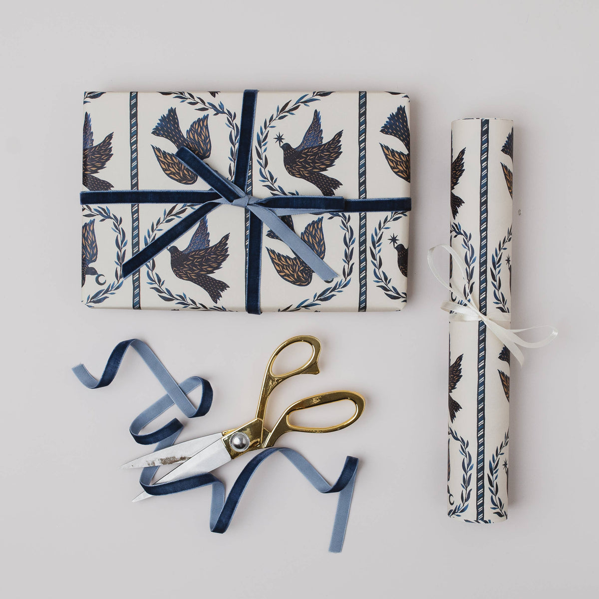 Katie Housley - Christmas Gift Wrap, Dove Stars