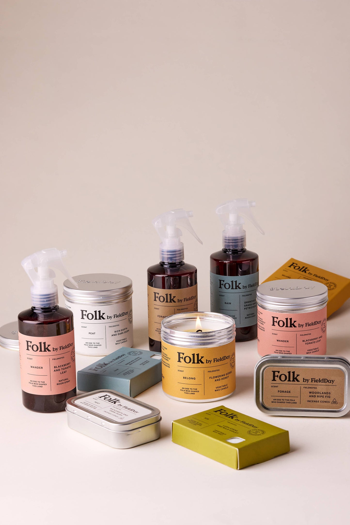 FieldDay - Folk Tin Candle, Rain