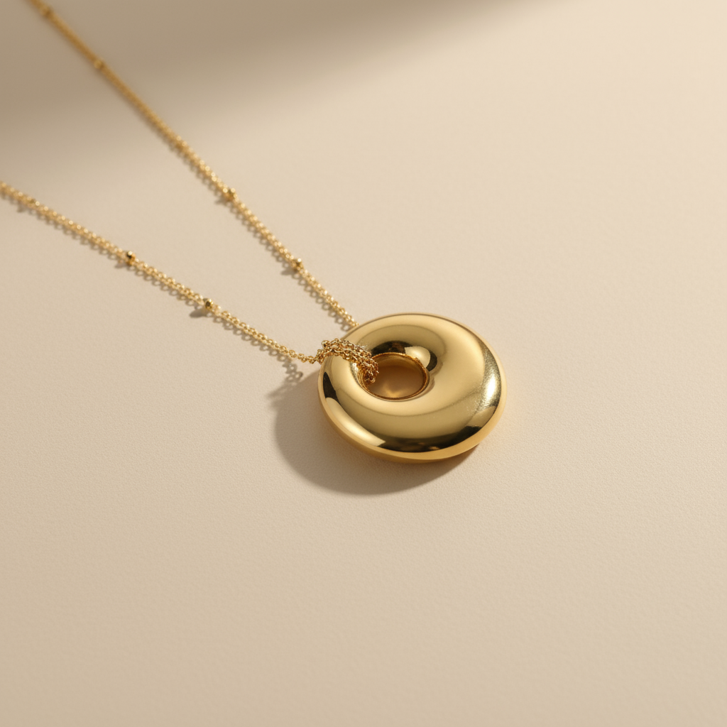 Gold Lunar - Orb Chain Necklace