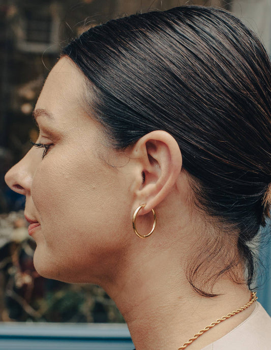 Nordic Muse - Gold Everyday Hoop Earrings