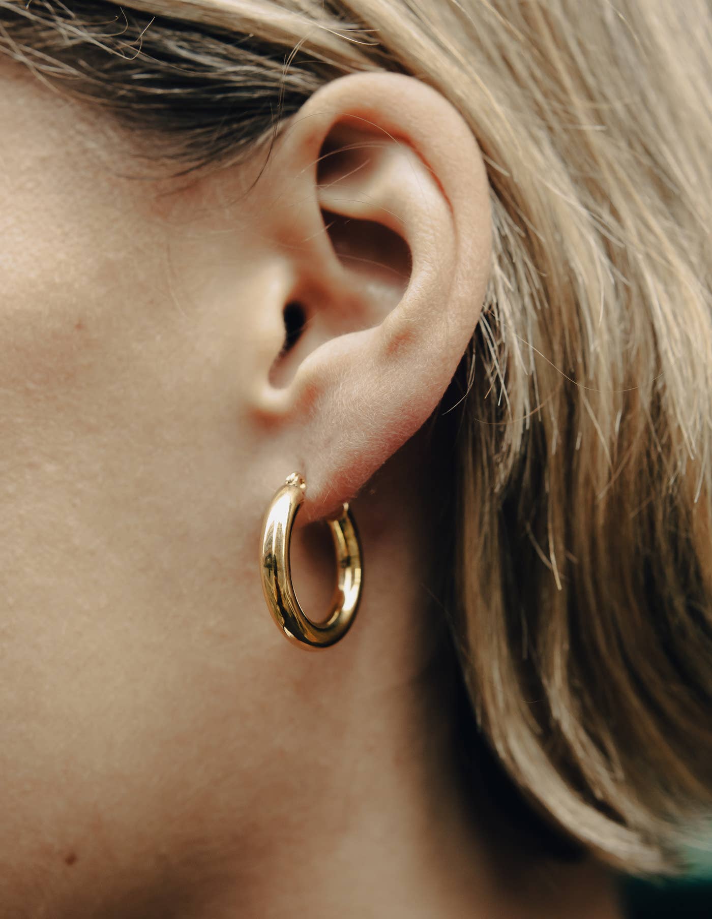 Nordic Muse - Gold Classic Hoop Earrings