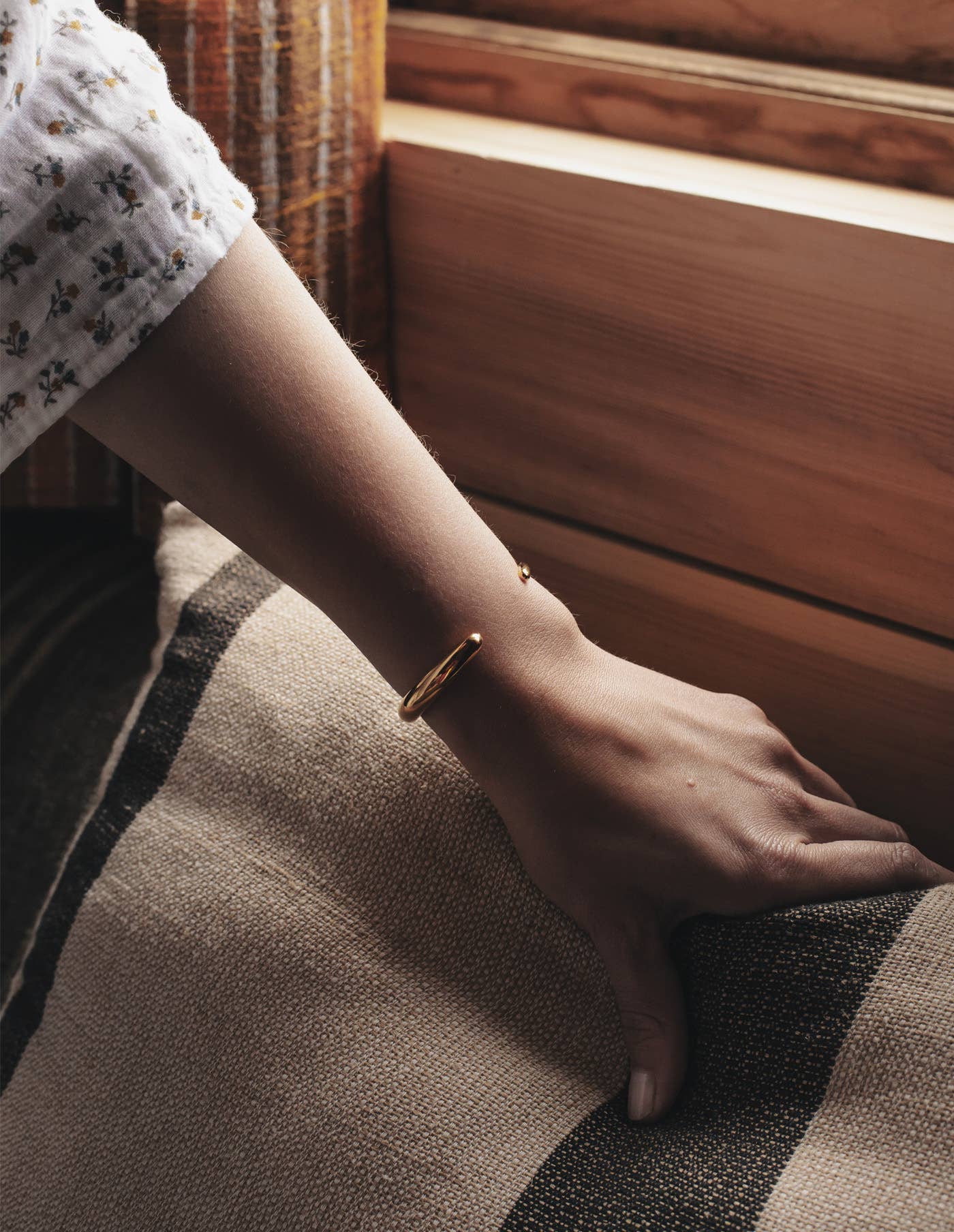 Nordic Muse -  Gold Bold Fluid Cuff Bangle