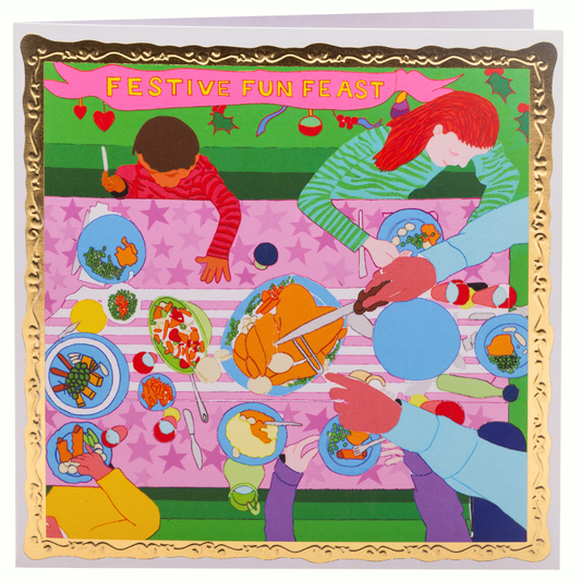Arthouse Unlimited - Festive Fun Feast, Greetings Card