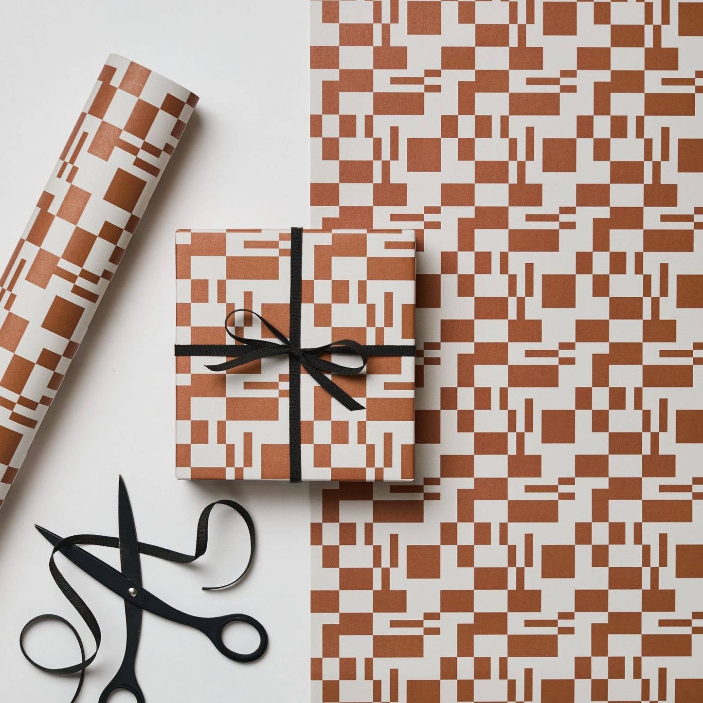 Kinshipped - Cinnamon Missmatch Tile Gift Wrap