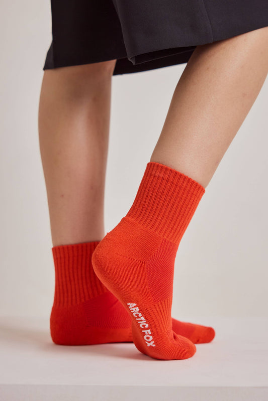 Arctic Fox & CO. - The Shortie Socks, Lava Red