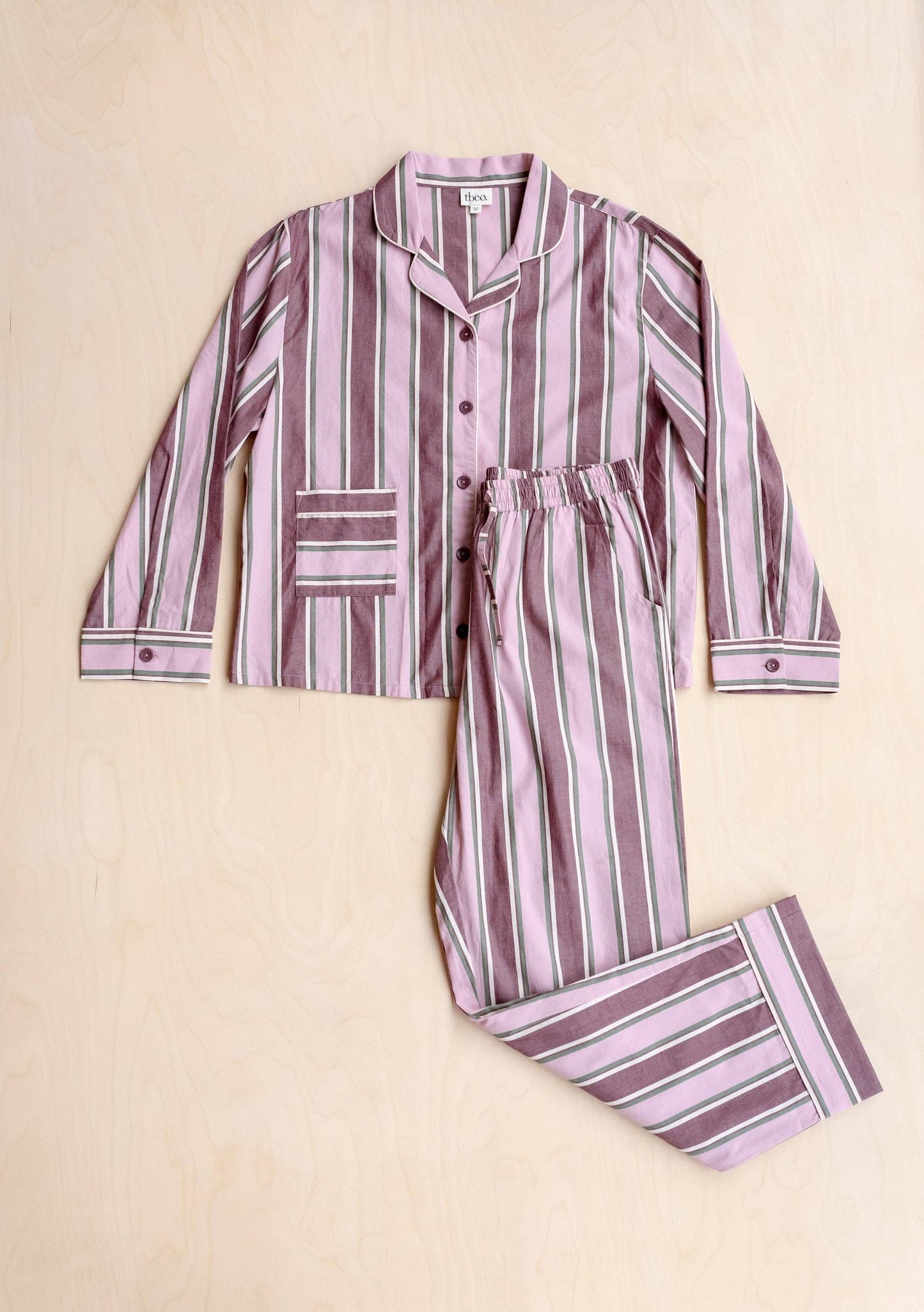TBCo - Cotton Pyjamas, Pink Stripe