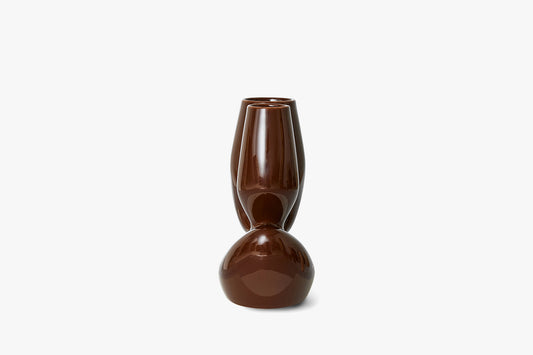 HK Living Ceramic Vase Espresso, Large