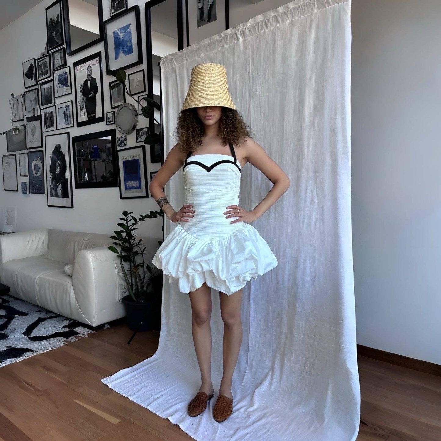 London Atelier - Raffia Lamp Bucket Hat